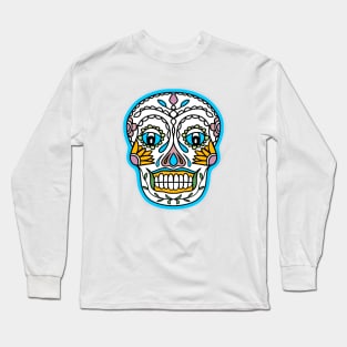 SUGAR Skull White Long Sleeve T-Shirt